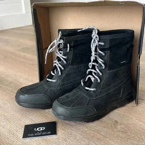 UGG Men's Eliasson Black Waterproof Winter Boots Size 8.5 New‎ -20° Rated